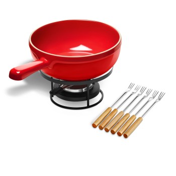 Zestaw do fondue- czerwony