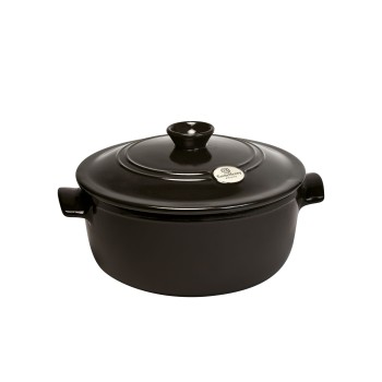 Okrągły garnek ceramiczny 4L - czarny
