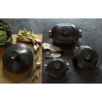 Emile Henry - Ceramiczny Tagine indukcja 33cm 4l - czarny EH7A6632