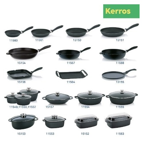 KELA-Patelnia 18cm czarna Kerros