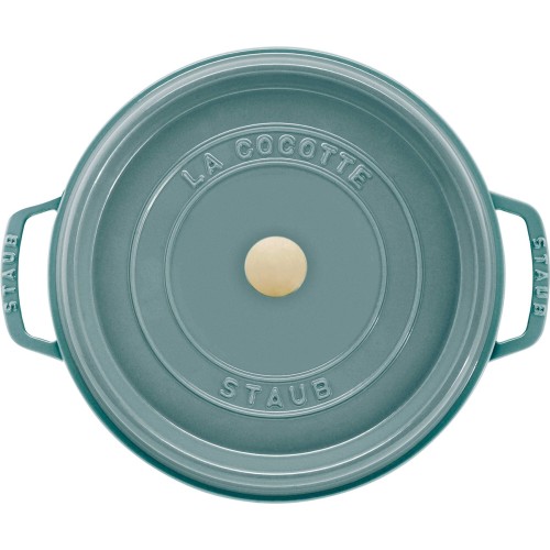 STAUB LA COCOTTE Garnek żeliwny okrągły 5.2 ltr, eukaliptusowy