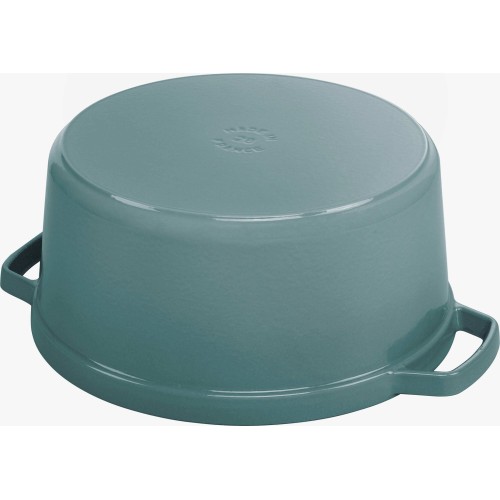 STAUB LA COCOTTE Garnek żeliwny okrągły 5.2 ltr, eukaliptusowy