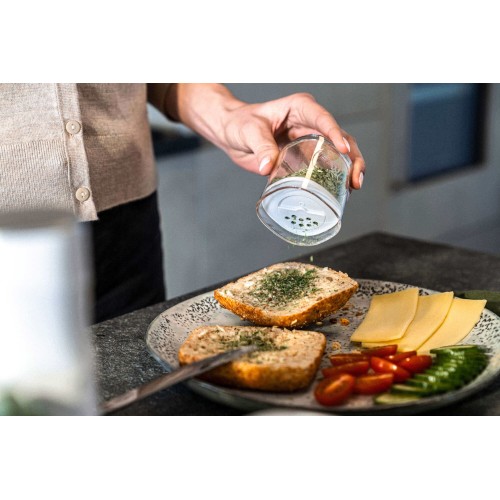 ZWILLING FRESH & SAVE CUBE 3 pojemniki plastikowe XS - 120 ml, szary