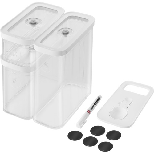 ZWILLING FRESH & SAVE CUBE Zestaw pojemników plastikowych M - szary