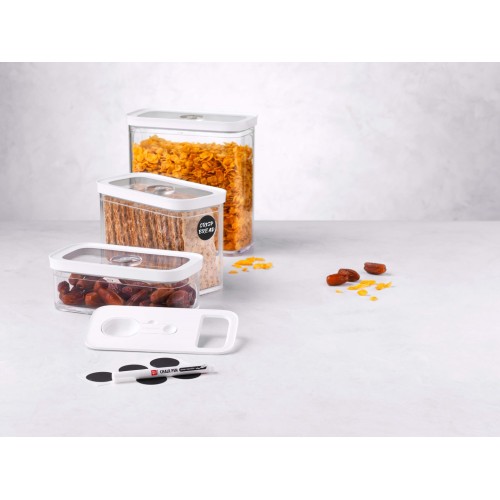 ZWILLING FRESH & SAVE CUBE Zestaw pojemników plastikowych M - szary