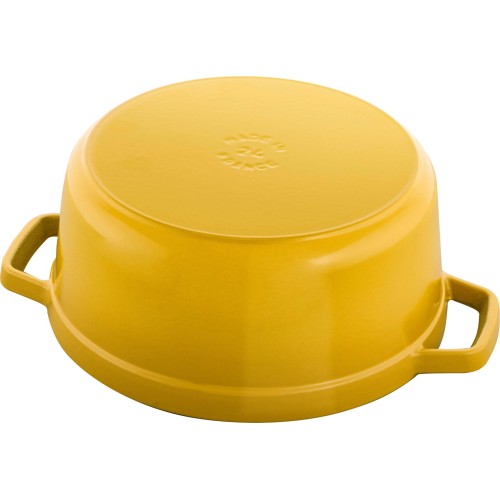 STAUB LA COCOTTE Garnek żeliwny okrągły 3.7 ltr cytrynowy