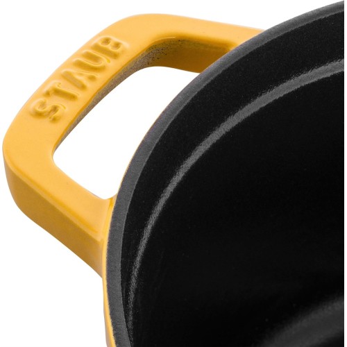 STAUB LA COCOTTE Garnek żeliwny okrągły 3.7 ltr cytrynowy
