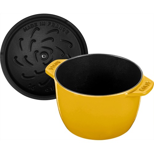 STAUB LA COCOTTE Mały garnek okrągły 16 cm, cytrynowy