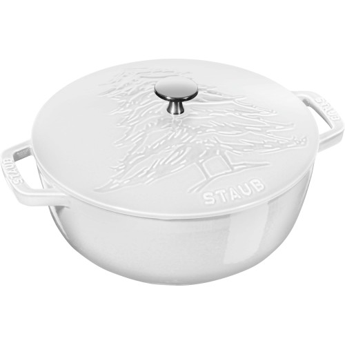 STAUB LA COCOTTE Garnek żeliwny jodła 3.6 ltr, biały