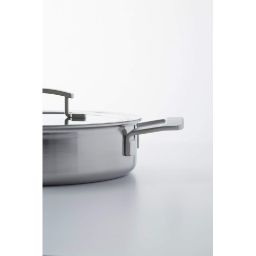 DEMEYERE INDUSTRY 5 Patelnia głęboka 2H z pokrywką 24 cm
