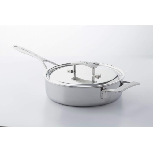 DEMEYERE INDUSTRY 5 Patelnia głęboka 2H z pokrywką 24 cm