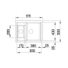 BLANCO METRA 6 Silgranit PuraDur Biały odwracalny 61,5x50cm - 516157 -