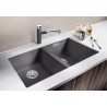 BLANCO SUBLINE 350/350-U Silgranit PuraDur Alumetalik, InFino 523576
