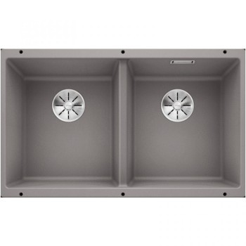 BLANCO SUBLINE 350/350-U Silgranit PuraDur Alumetalik, InFino 523576