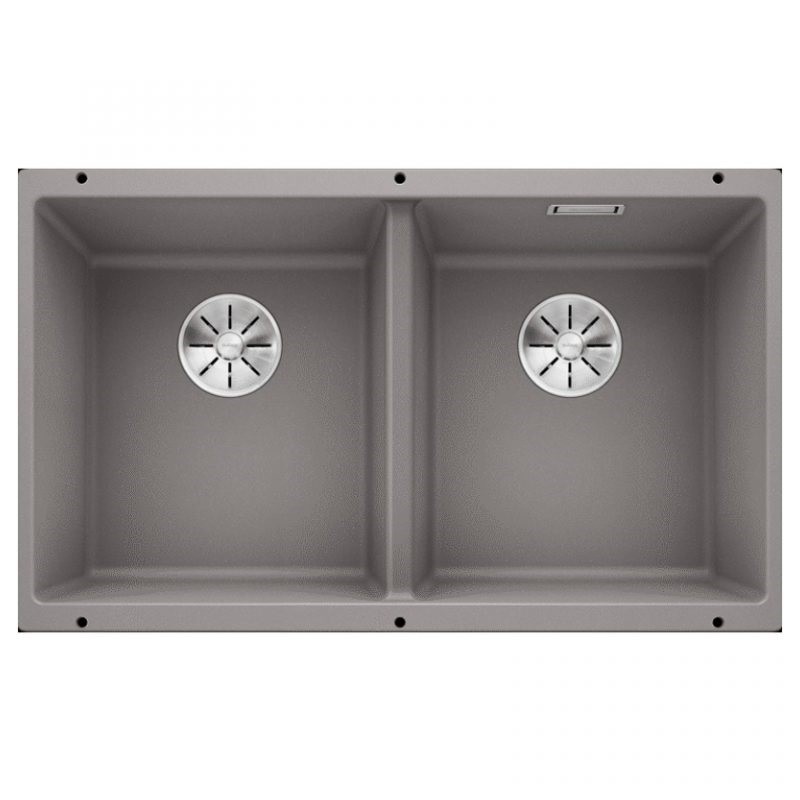 BLANCO SUBLINE 350/350-U Silgranit PuraDur Alumetalik, InFino 523576
