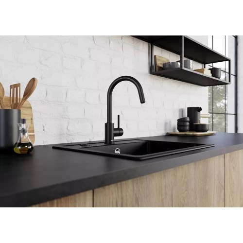 BLANCO batria MIDA-S czarny mat 526653