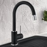 BLANCO bateria MIDA-S silgranit-look czarny 526146