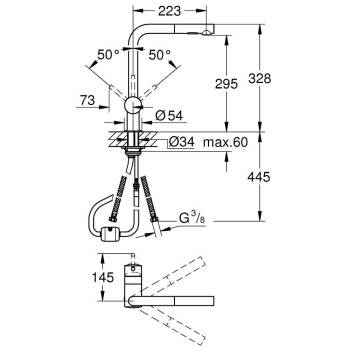 Grohe bateria VENTO chrom 30437000