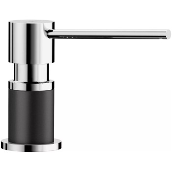 BLANCO dozownik LATO czarny/chrom 526177
