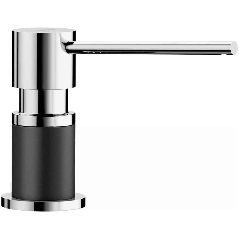 BLANCO dozownik LATO czarny/chrom 526177