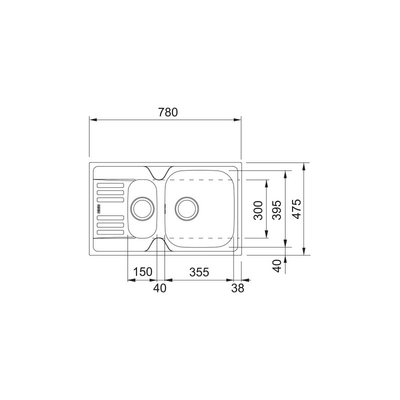 FRANKE- zlewozmywak Euroform 651-78 Len