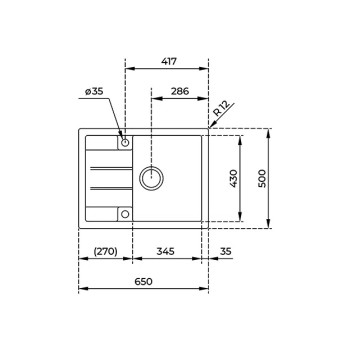 TEKA zlew ASTRAL 45B-TG ONYX 40143518- wyprzedaż ekspozycji