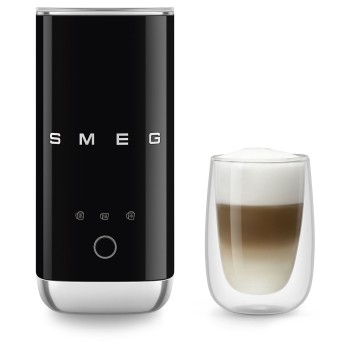 Smeg spieniacz do mleka czarny MFF02BLEU