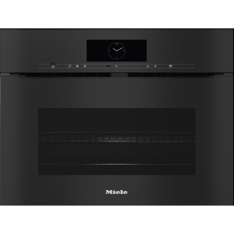 Miele- Bezuchwytowy kompaktowy piekarnik z kuchnią mikrofalową H 7840 BMX ObsidianBlack
