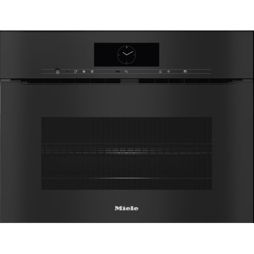 Miele- Bezuchwytowy kompaktowy piekarnik z kuchnią mikrofalową H 7840 BMX ObsidianBlack