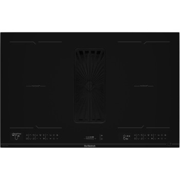 De dietrich - Płyta indukcyjna 80cm z okapem, DPH4840BT, Infinite Black