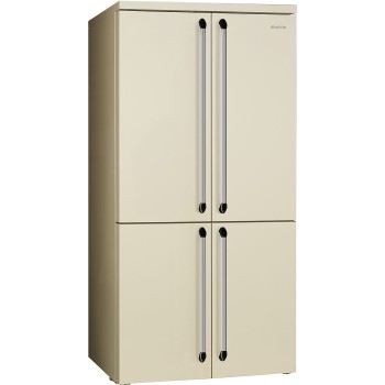 Smeg - Lodówka wolnostojąca czterodrzwiowa z linii Victoria kremowa, FQ960P6