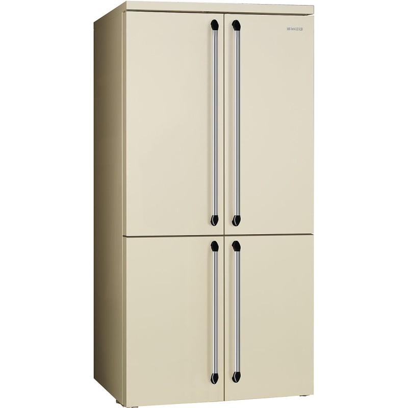Smeg - Lodówka wolnostojąca czterodrzwiowa z linii Victoria kremowa, FQ960P6