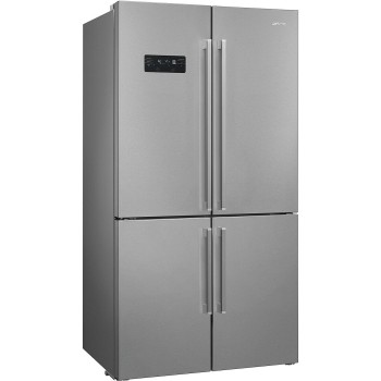 Smeg - Lodówka Wolnostojąca czterodrzwiowa, z linii Universal  Inox Look, FQ60XDAIE
