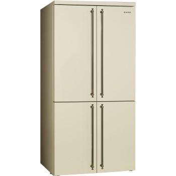 Smeg - Lodówka Wolnostojąca czterodrzwiowa z linii Coloniale kremowa, FQ60CPO6