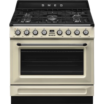 Smeg - Kuchnia wolnostojąca z płytą gazową 90x60 cm z linii Victoria TR90GPP + mikser GRATIS