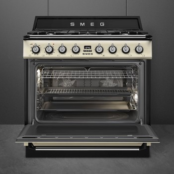 Smeg - Kuchnia wolnostojąca z płytą gazową 90x60 cm z linii Victoria TR90GPP + mikser GRATIS