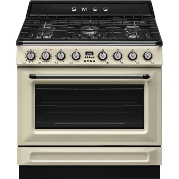 Smeg - Kuchnia wolnostojąca z płytą gazową 90x60 cm z linii Victoria TR90GMP + mikser GRATIS