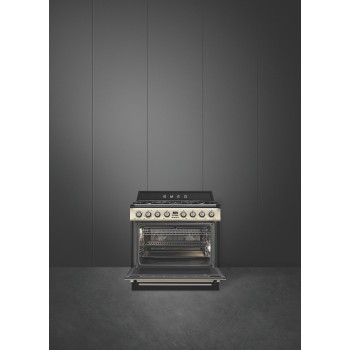 Smeg - Kuchnia wolnostojąca z płytą gazową 90x60 cm z linii Victoria TR90GMP + mikser GRATIS