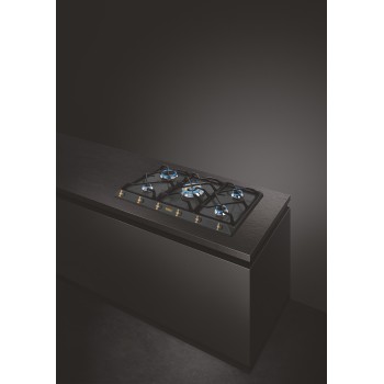 Smeg - Gazowa płyta kuchenna 90 cm z linii Coloniale antracytowa SRV896AOGH