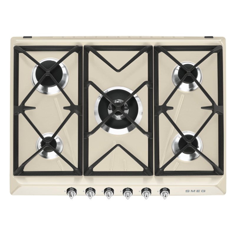 Smeg - Gazowa płyta kuchenna z linii Victoria kremowa SR975PGH