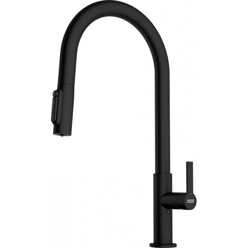 Franke - Maris Slim Clear Water J pull-out + czarny mat - 120.0730.911 Wyprzedaż ekspozycji