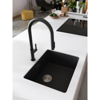 Franke - Maris Slim Clear Water J pull-out + czarny mat - 120.0730.911 Wyprzedaż ekspozycji