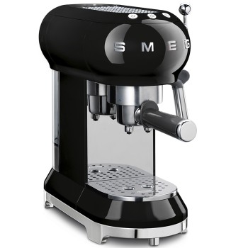 Smeg - Ekspres kolbowy, czarny ECF01BLEU