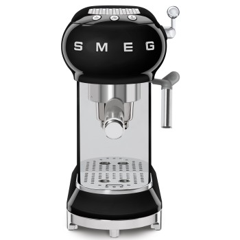 Smeg - Ekspres kolbowy, czarny ECF01BLEU