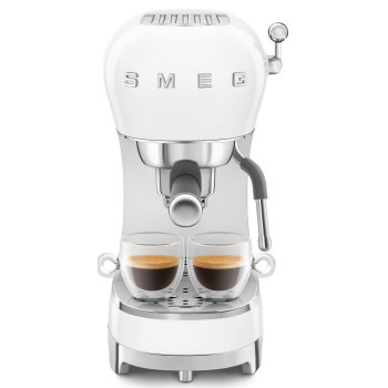 SMEG - Ekspres kolbowy, biały ECF02WHEU