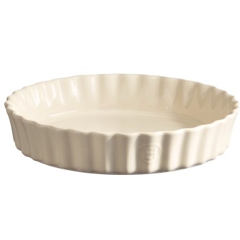 Emile Henry - Ceramiczne naczynie do tarty 24 CM - kremowy EH026024