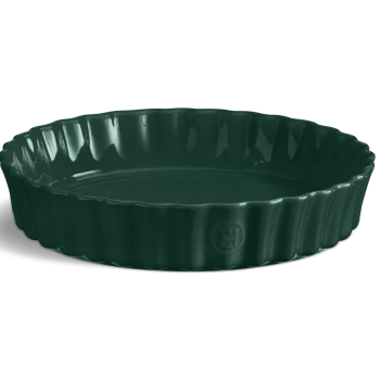 Emile Henry - Ceramiczne naczynie do tarty - 28 CM - cedrowy/zielony EH076028