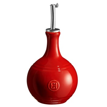 Emile Henry - Ceramiczna butelka na ocet 400 ml czerwona EH340216