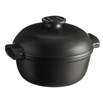Emile Henry - Garnek ceramiczny "Delight" na indukcję 2L - czarny EH776620