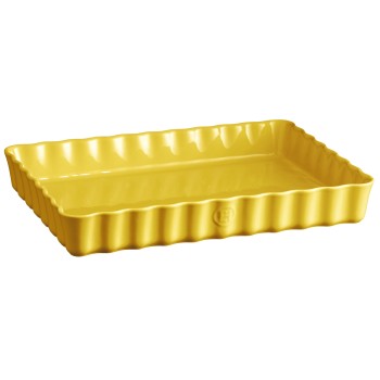 Emile Henry - Ceramiczne naczynie do tarty - 24x34cm- żółty EH906038